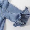 2024 New Women Spring Autumn Denim Jacket Tops Pink Color Solid Short Multicolor Feminino Three Quarter Sleeve Jean Jacket