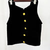 2024 New Blocked Metal Rose Button Slim Black Suit Jacket Festival Outfit Women Party Business Blazer