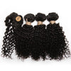 Lockiges Echthaar-Bundles mit Closure, kurzes indisches Echthaar-Bundles mit kreisförmigem Closure