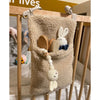 Neuer dicker Plüsch Babybett Hängetasche Tragbare Doppeltaschen Neugeborenen-Bett Spielzeug Organizer Tasche Bettkopfteil Aufbewahrungstasche