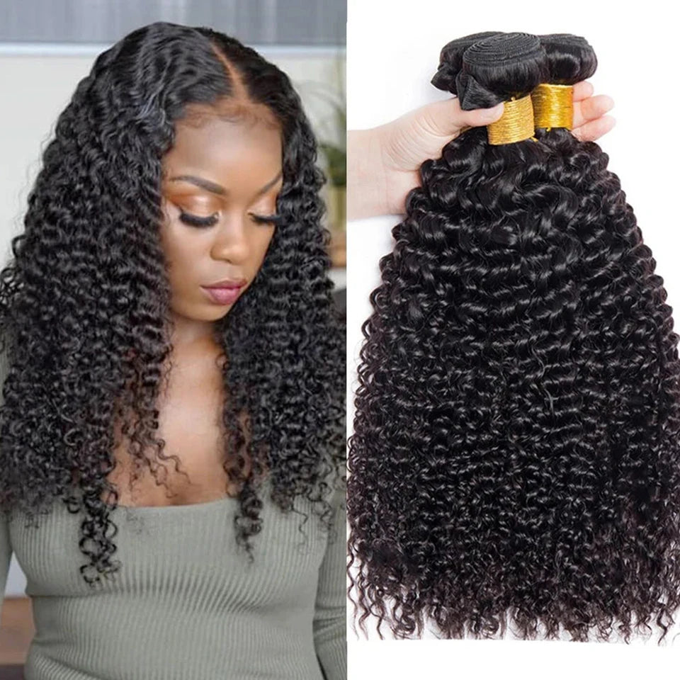 Peruanische Kinky Curly Echthaar Bündel Großhandel 1/3/4 Stück Natürliche Haarverlängerungen Topper Frauen 100% Remy Echthaar Bündel