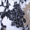 Classic High Quality African Lace Fabric Gilding Brocade French Organza Lace Fabric For Nigerian Women Wedding Party Dress S2078