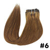 Seamless Clip ins Extensions Human Hair Straight Brazilian Remy Real Natural Hair 8Pcs 120G/Set Clip on Human Hair Extensions