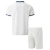 2025 Men Europe and the United States new summer Waffle solid color zip-up lapel short-sleeve suit shorts two sets