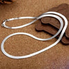 925 Sterling Silber feine 4MM Kettengliederhalskette für Damen und Herren Luxus Hochzeit Party Schmuck Festtagsgeschenke