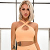 LANTECH Sports Bra Yoga Sportswear Joggings Running Top Training Women Fitness Gym Bra Seamless Workout Activewear Push Up