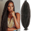 24 Zoll Kinky Afro Springy Braiding Crochet Hair 18 Zoll Marley Kinky Crochet Braids Hair Soft Afro Kinky Twist Crochet Braid Hair
