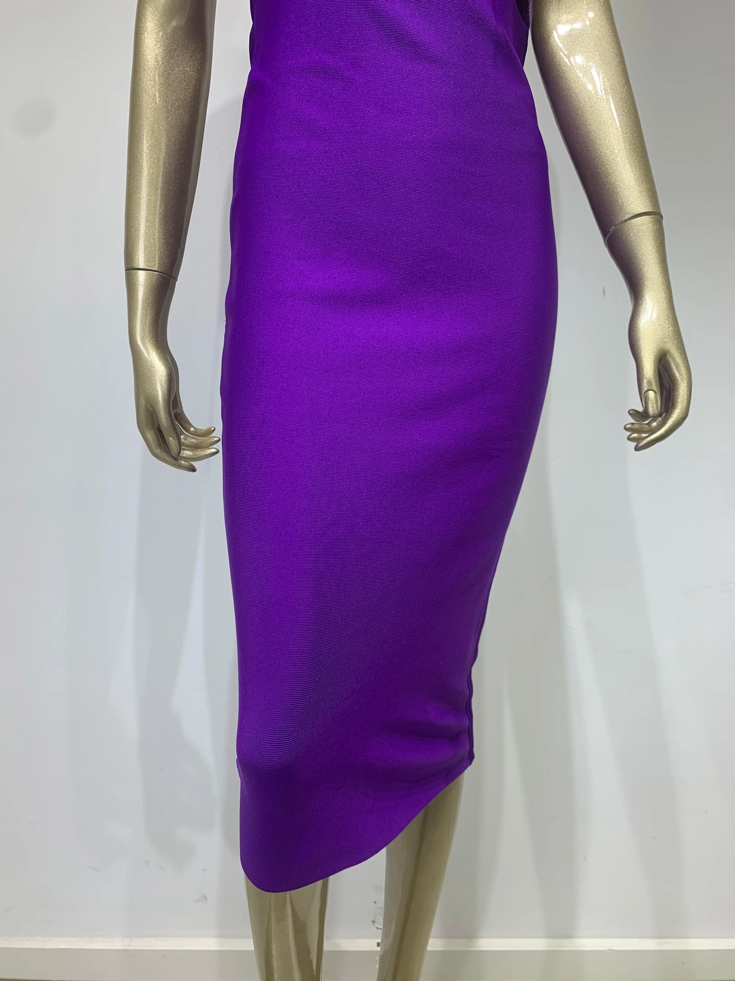 Damen Sommer sexy ausgehöhltes braunes Midi knielanges Bodycon-Bandagekleid 2023 Designer elegantes Abendpartykleid Vestido
