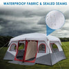 Camping Tent Cabin Tent 10 Person 2 Rooms Waterproof Shelter Large Room