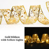 Weihnachtsdekoration LED-Band Lichter Weihnachtsbaumschmuck DIY-Spitzenschleifen Lichterkette Navidad Heimdekoration Neujahr 2023