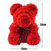Valentinstagsgeschenke Dekoration Rosenbär Künstliche Blume mit Box Lichter Teddybär für Frauen Freundin Geburtstagsgeschenk Liebesblume