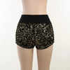 2023 Sommer Damen Mini Shorts Modetrend Pailletten Hohe Taille Glitzer Kleidung Sexy Skinny Party Nachtclub Shorts Streetwear