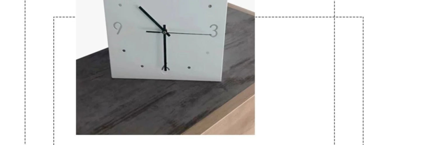 Kreative Lichtsensor Eckwanduhr Quadratisch Einfache Doppelseitige Wanduhr mit arabischer Ziffernskala Analoge Geräuschlose Wanduhr