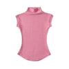 Women Summer Sexy Turtleneck Sleeveless T-Shirts Tops Solid Slim Fit Pullovers Causal Tees Shirts Female Streetwear Basics Tees