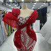 2024 Burgundy Luxury Evening Dress Women Engagement Wedding Dress Ruched Mermaid Vestidos De Fiesta Graduación Customized