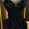 Glimmer Stylish Sweetheart Crystals Prom Dresses Mini for Women Halter Shealth Celebrity Formal Gown Vestidos De Gala Customized
