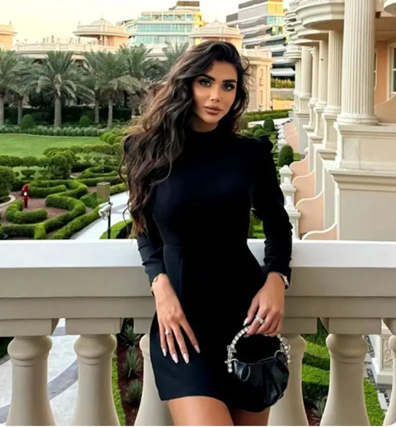 Elegantes Damen Luxus Aushöhlen Rote Schleife Freizeit Minikleid Schleife Abendparty Formelle Kurze Kleider Neu Schwarz Weiß Kleider Street