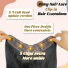 #6 Light Brown Bone Straight Clip In Hair Extensions 1 Piece 5 Clips Full Head One-Piece Clip In Human Hair Extensions 100G/Set