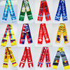 2026 Haiti  NorwayCountries Flag Scarf14x135cm Double-sided Printed Satin Haiti Flag Scarf Tassels Suitable for Football, Sports