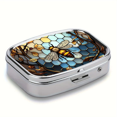 Reisekoffer, hübsche, farbige Medikamenten-Metallschmuck-Organizer, Haushalts-Halter, Eisenschrank, kleine Pillendose