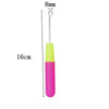 1pcs Wooden Crochet Dreadlocks Braid Needle Feather Wig Hook Needles Threader Knitting Hair Crochet Needles Hair Extension Tools
