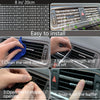27PCS/Set Women Bling Universal Fit Polyester Steering Cover Shiny License Frame Phone Holder Coasters Tools Car Accessorie