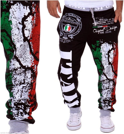 Herrenhose Jogginghose Hip Hop Jogger Cargohose Herren Freizeithose Mode Print Hose Streetwear Pantalones Hombre K201
