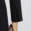 TWOTWINSTYLE Solid Hollow Out Patchwork Belt Blazers For Women Notched Collar Long Sleeve Spliced Single Breasted Blazer Female