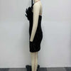 Women Dress Strapless Dresses Sexy Mid Length Vestidos Slim Fit Off Shoulder Sleeveless Elegant Splice Feather Hip Wrap
