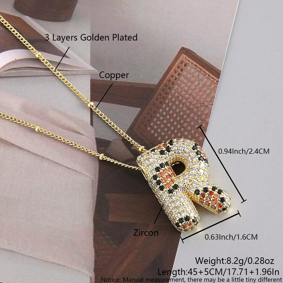 MHS.SUN Neue Leopard Bubble Buchstabenkette Vergoldet Chunky Bubble Zirkon 26 Initialen Anhänger Halskette Frauen Modeschmuck