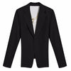 TWOTWINSTYLE Backless Spliced Button Blazers For Women Notched Collar Long Sleeve Patchwork Chain Chic Blazer Female Fashion New
