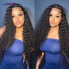 Mongolian Afro Kinky Curly Human Hair Bundles With Closure Deep Curly Hair Weave Bundles With Frontal Closure Hair Extensions