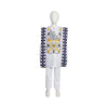 H&D New African Tradition Clothes For Kids Boys White Long Sleeve Tops Embroidery Dashiki Robe Shirt Pant Child Set 3 PCS 2024