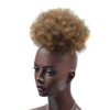 Synthetic Afro Puff Drawstring Ponytail Hair Bun 10 Inch Short Afro Kinkys Curly Afro Bun Extension Hairpieces Large Size