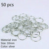 5-50 Pcs/set Opening Silver Hair Ring Hip-hop Hair Braid Charm Dreadlock Beads Clips Cuffs Rings Jewelry Dreadlocks Accessories