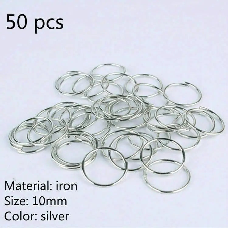 5-50 Pcs/set Opening Silver Hair Ring Hip-hop Hair Braid Charm Dreadlock Beads Clips Cuffs Rings Jewelry Dreadlocks Accessories