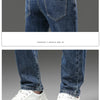 Winter Fleece Dicke Warme Jeans Herren Slim Straight Elastische Denim-Hose Lässige Herrenbekleidung Mode Plüschhose