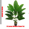 1pc 18 Leaves Artificial Plants Large Tropical Palm Tree Fake Banana Plants Leaves Real Touch for Home Garden Party Decor 2025