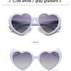 Neue herzförmige polarisierte Sonnenbrille für Damen, modisch, süß, Retro, Vintage, Verlaufs-Sonnenbrille, UV400-Schutz, Unisex-Brille