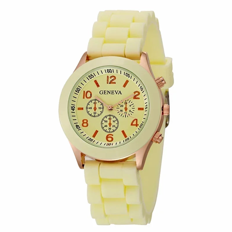 Women Watches 2025 New Fashion Luxury Brand Women's Watch Silicone Strap Quartz Wrist Watch For Female Relogio Feminino Zegarki