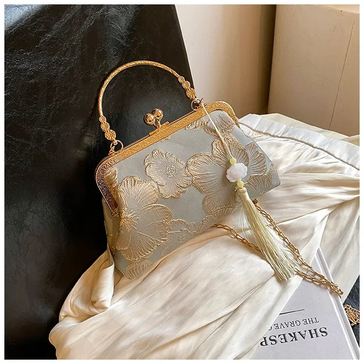 Luxus-High-Design Damen-Abendtasche Party-Bankett Glitzertasche für Damen Hochzeitsclutch Handtasche Umhängetasche mit Kette Bolsas