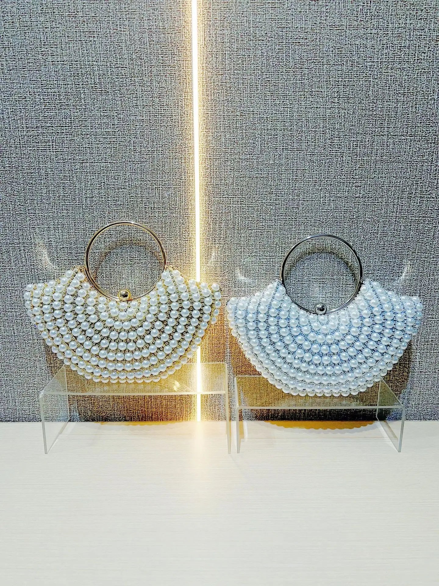 Luxuriöses Design Glitzernde Bankett-Clutch-Tasche Mode Perlmutt-Einlage Hochzeitshandtasche Damen Umhängetasche mit Kette Neue Clutch-Geldbörse