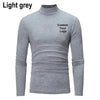 Men Fashion Custom Your Logo Outdoor Casual High Collar Long Sleeved T Shirt Mens Turtleneck Bottoming Shirt Men Warm Pullover