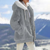 Autumn Winter Fashion Women's Coat New Casual Hooded Zipper Lady Clothes Cashmere Female Fleece Jacket Solid Color Ladies Coats