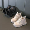 Autumn Winter Kids Boots Warm Plush Boys Toddler Girls Boots Fashion Leather Children Casual Shoes Boys Girls Boots for Kids