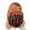 100% indisches Haar, federnde Locken, lockere Wellen, 13x4 HD Lace Front Perücke, Ombre Double Drawn Lockenperücke, 250% Dichte, klebstofffrei mit Babyhaar