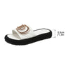 Women's Diamond Grid Luxury Decor Flat Sandals Charm Design Open-toe Vacation Casual Slides Party Elegant Office-Ladies Shoes