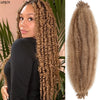 24 Zoll Kinky Afro Springy Braiding Crochet Hair 18 Zoll Marley Kinky Crochet Braids Hair Soft Afro Kinky Twist Crochet Braid Hair