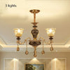 Kronleuchter Wohnzimmer Groß Luxus Kristall Lampe Esszimmer Schlafzimmer Dekoration Französischer Retro Kronleuchter Beleuchtung