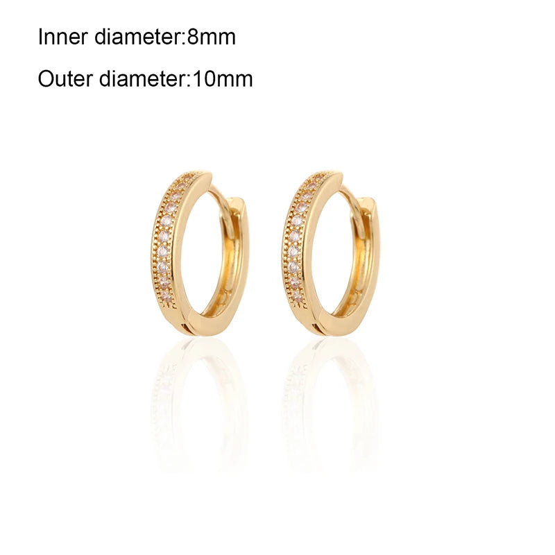CRMYA Gold Silber gefüllt 16mm 14mm 12mm Blumen baumelnde Ohrringe Zirkonia Creolen für Damen Mädchen Schmuck Großhandel